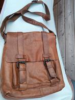 Spikes & Sparrow leren laptop/schoudertas, 40 tot 60 cm, Bruin, Minder dan 35 cm, Ophalen of Verzenden