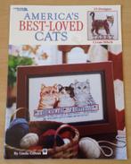 America's Best-Loved Cats Patronen - Linda Gillum - 2002, Hobby en Vrije tijd, Borduren en Borduurmachines, Patroon, Gebruikt