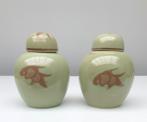 Twee Chinese Gemberpotten, Antiek en Kunst, Antiek | Porselein, Ophalen of Verzenden