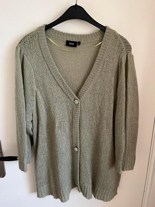 Zizzi cardigan vestje legergroen maat S (42/44), Kleding | Dames, Truien en Vesten, Zo goed als nieuw, Maat 42/44 (L), Groen, Ophalen of Verzenden