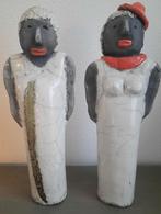 2 grote keramische beelden Man - Vrouw 29 cm, Ophalen of Verzenden