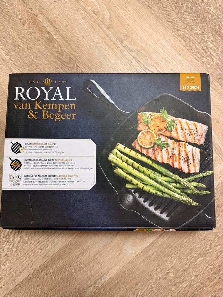 Royal van Kempen & Begeer Grillpan 26x26cm, Witgoed en Apparatuur, Frituurpannen, Nieuw, Ophalen of Verzenden