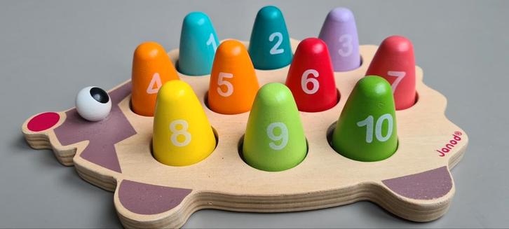 Janod Egel Puzzel - Leren Tellen, Kinderen en Baby's, Speelgoed | Educatief en Creatief, Gebruikt, Puzzelen, Rekenen, Ophalen