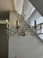 Hanglamp en staande lamp oud zilver met glas samen in 1 koop, Huis en Inrichting, Lampen | Vloerlampen, Ophalen, 150 tot 200 cm