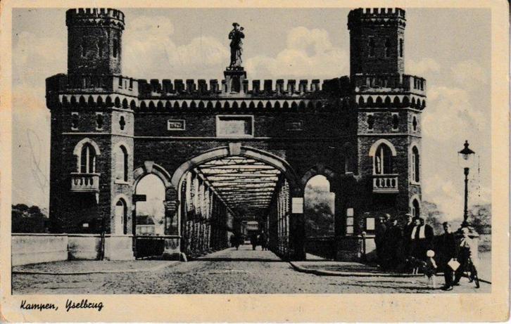 KAMPEN - IJSSELBRUG, Verzamelen, Ansichtkaarten | Nederland, Gelopen, Overijssel, 1940 tot 1960, Ophalen of Verzenden