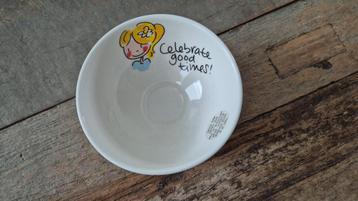 Blond Amsterdam mini kommetje met stippen beschikbaar voor biedingen