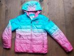 Nickelson winterjas roze/blauw, mt 152, Gebruikt, Meisje, Nickelson, Ophalen of Verzenden