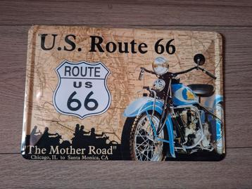Route 66 Metalen Decoratiebord beschikbaar voor biedingen