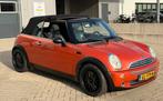 MINI COOPER CABRIO 1.6 16V  CABRIOLET BJ2004 ORANJE METALLIC, Auto's, Mini, Voorwielaandrijving, Zwart, USB, Bedrijf