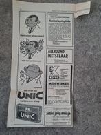 Advertentie Unic halfzware shag (1965), Ophalen of Verzenden, 1960 tot 1980, Knipsel(s)