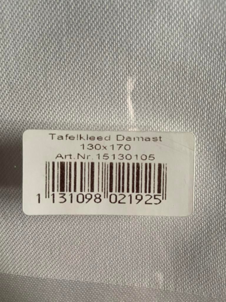 Damast tafelkleed, Ophalen of Verzenden, Zo goed als nieuw, Rechthoek