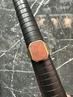 Prachtige 14k Gouden Massieve Zegelring, 18 tot 19, Nieuw, Ophalen of Verzenden, Dame of Heer