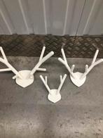 3 wit houten herten geweien zo goed als nieuw HK living, Huis en Inrichting, Woonaccessoires | Overige, Ophalen, Zo goed als nieuw