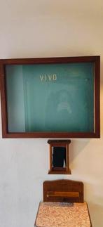 Unieke vintage vitrinekast VIVO, Ophalen of Verzenden, Hout, 50 tot 75 cm, 75 cm of meer