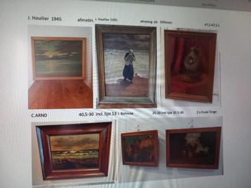 Verzameling Klassieke Kunstschilderijen en Etsen beschikbaar voor biedingen