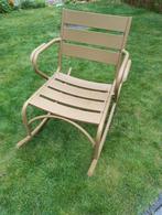 Unieke gouden schommelstoel, Tuin en Terras, Ophalen, Nieuw, Metaal