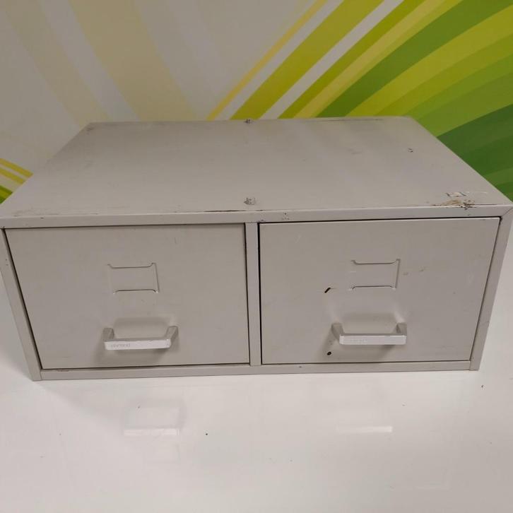 Ahrend 2 ladekast Vintage model, Huis en Inrichting, Kasten | Ladekasten, Gebruikt, Minder dan 100 cm, 50 tot 100 cm, 25 tot 50 cm
