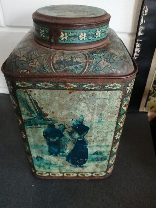 PRACHTIG GROOT METALEN WINKEL TOONBANK BLIK 30 CM HOOGTE, Antiek en Kunst, Curiosa en Brocante, Ophalen of Verzenden