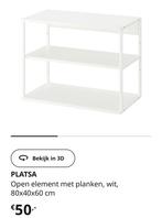 Ikea platsa kpen element kast met planken, wit, 80x40x60 cm, Ophalen, Zo goed als nieuw