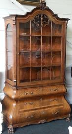 Antieke vitrine buik kast, Huis en Inrichting, Kasten | Ladekasten, Ophalen, 50 tot 100 cm, Zo goed als nieuw, 3 of 4 laden