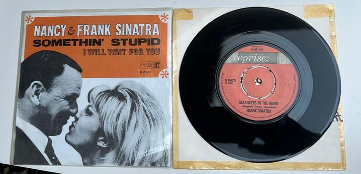 Frank & Nancy Sinatra Singles - 2 Stuks, Cd's en Dvd's, Vinyl Singles, Gebruikt, Single, Pop, 7 inch, Ophalen of Verzenden
