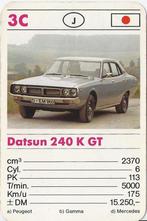 Kw3051 autokaartje datsun 240 k gt ( 3c ), Ophalen of Verzenden, Zo goed als nieuw, Auto's