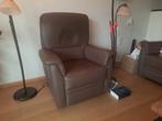 relax fauteuil met electrische bedieniing, Huis en Inrichting, Fauteuils, 75 tot 100 cm, Minder dan 75 cm, Gebruikt, Leer