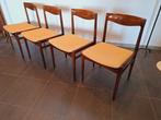 Allerlei vintage meubels midcentury, Ophalen, Gebruikt, Bruin, Vijf, Zes of meer stoelen