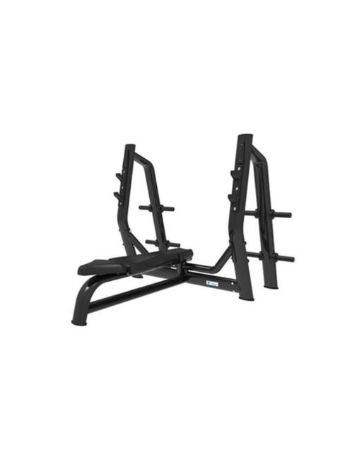 Gymfit Luxury-Line olympic flat bench press | bankdruk | kra, Sport en Fitness, Fitnessmaterialen, Zo goed als nieuw, Overige typen