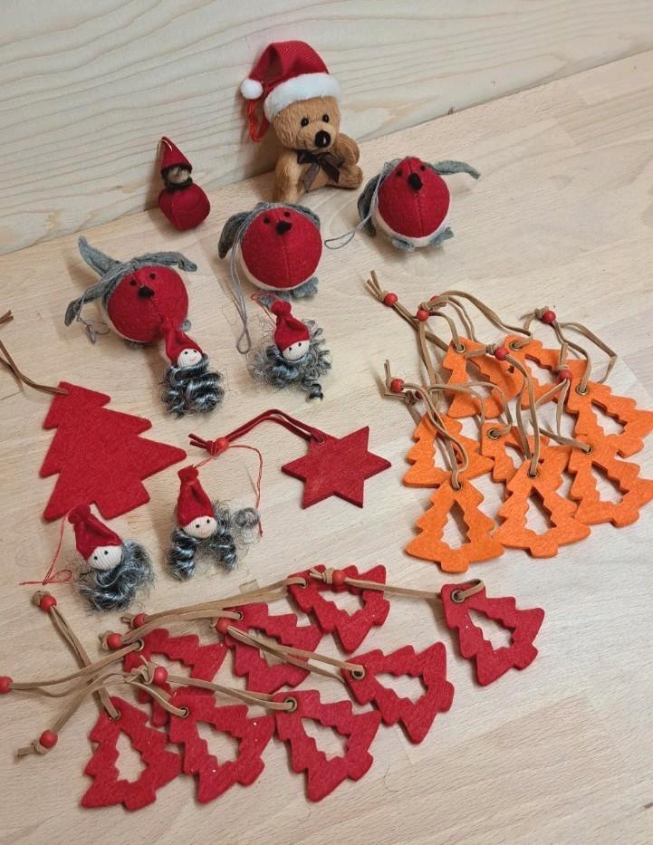 Kerst hangers van vilt, Diversen, Kerst, Zo goed als nieuw, Ophalen of Verzenden