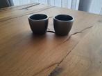2 leuke bloempotjes zilverkleurig, Ophalen, Rond, Aardewerk, Binnen