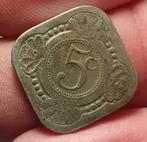 Vierkante Stuiver 1914 Nederland., Postzegels en Munten, Munten | Nederland, Verzenden, Koningin Wilhelmina, 5 cent