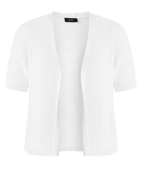 Wit kort vest Jitske van Yesta Maat 50 nu €37,50, Kleding | Dames, Grote Maten, Nieuw, Trui of Vest, Wit, Ophalen of Verzenden