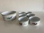Ovenschaal en 6 Apilco souffle ovenschaaltjes Elysian Garden, Huis en Inrichting, Keuken | Servies, Ophalen of Verzenden, Gebruikt