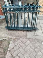 ijzeren hek met loop poortje, Tuin en Terras, Tuinhekken en Hekwerk, Ophalen, Met poort, Gebruikt, Sierhekwerk