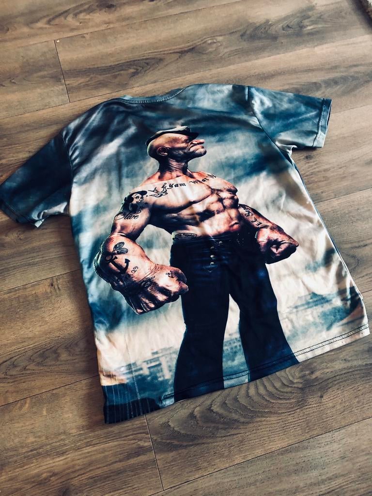 Popeye shirt maat M, Ophalen of Verzenden, Gedragen, Maat 48/50 (M)