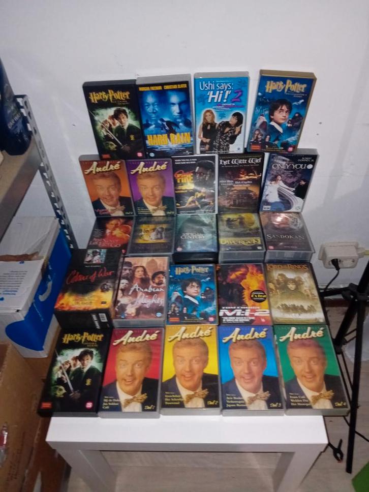 partij videobanden, Cd's en Dvd's, VHS | Film, Gebruikt, Overige genres, Alle leeftijden, Ophalen