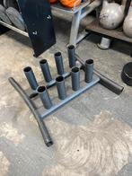 Opberg standaard stangen rek voor 8 x olympische halter, 8 x stang, Halterstangen, Ophalen of Verzenden, Opberg rek