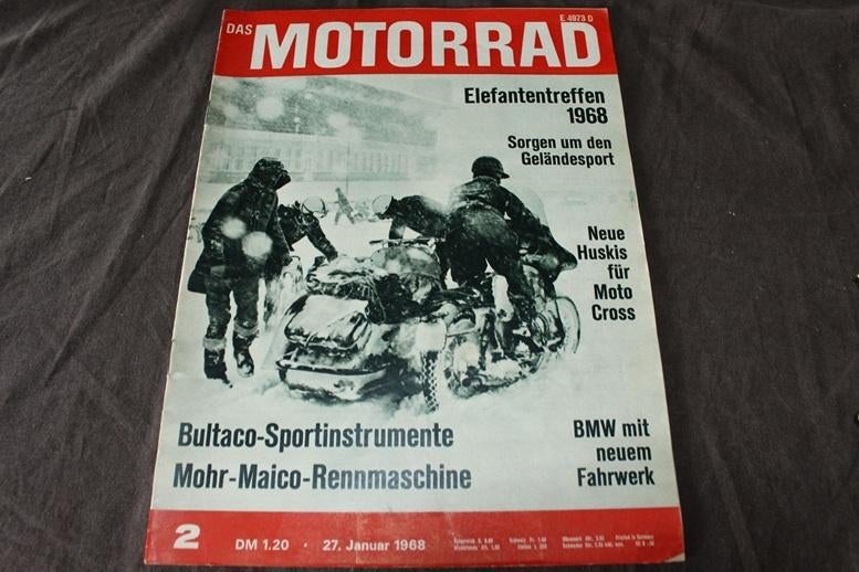 das Motorrad 27 jan 1968 Bultaco TSS125 250 & Sherpa, Ophalen of Verzenden, Overige merken