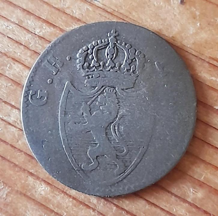 Duitsland Nassau 3 kreuzer 1810 zilver, Postzegels en Munten, Munten | Europa | Niet-Euromunten, Losse munt, Duitsland, Zilver