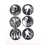 Woonaccessoires | OnderzettersVinyl Onderzetters Muzieklegen, Huis en Inrichting, Woonaccessoires | Onderzetters, Glas of Kopje