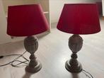 Te koop: 2 mooie lampen, Minder dan 50 cm, Zo goed als nieuw, Hout, Ophalen