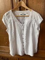 Supermooi wit zomer blousje viscose/linnen maar 36, Kleding | Dames, Wit, Ophalen of Verzenden, Zo goed als nieuw, Maat 36 (S)