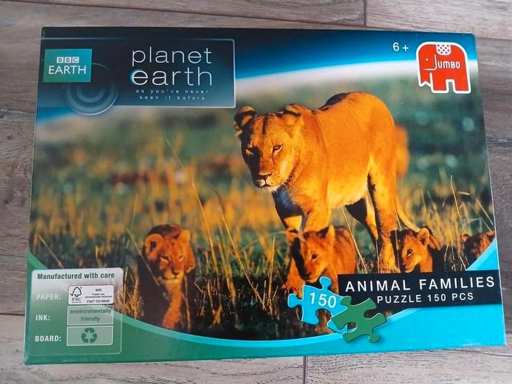 BBC EARTH/planet earth puzzel animal families jumbo puzzel, Kinderen en Baby's, Speelgoed | Kinderpuzzels, 6 jaar of ouder, Meer dan 50 stukjes
