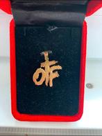 Gouden OTF hanger 14k, Sieraden, Tassen en Uiterlijk, Kettingen, Ophalen of Verzenden, Zo goed als nieuw, Goud