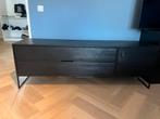 Woood Silas tv meubel zwart essen, 150 tot 200 cm, Ophalen of Verzenden, Zo goed als nieuw, Minder dan 100 cm