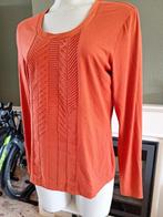 Gerry Weber warme chique oranje top M 40 €10 incl verz, Oranje, Maat 38/40 (M), Lange mouw, Zo goed als nieuw