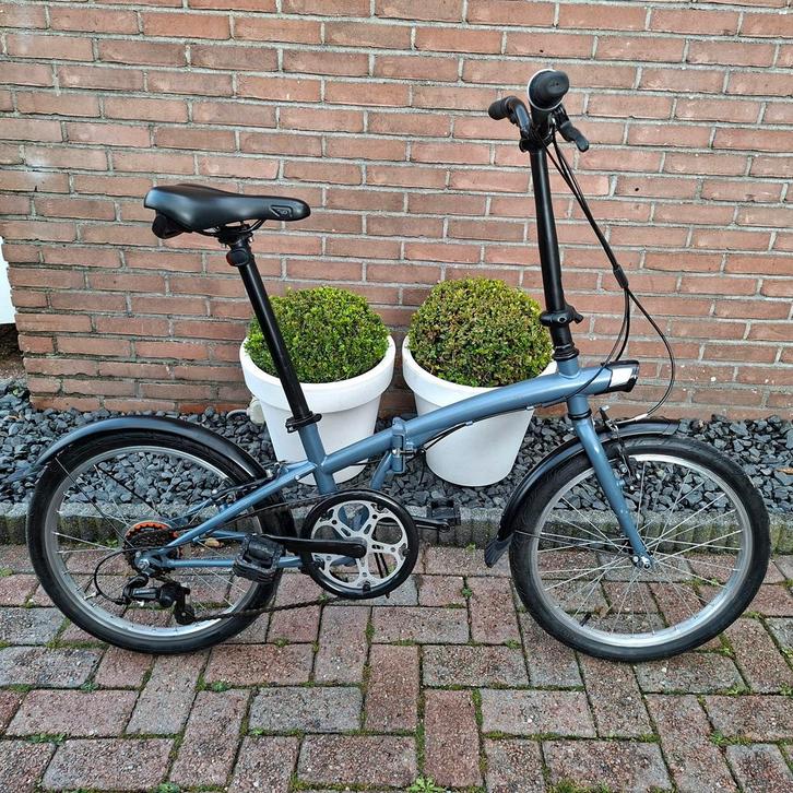Vouwfiets  B-Twin Fold 120 met 6 versnellingen, Fietsen en Brommers, Fietsen | Vouwfietsen, Gebruikt, 20 inch of meer, Versnellingen