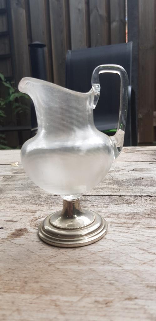 Fries draadglas vintage vaasje en kan, Antiek en Kunst, Antiek | Glas en Kristal, Ophalen of Verzenden