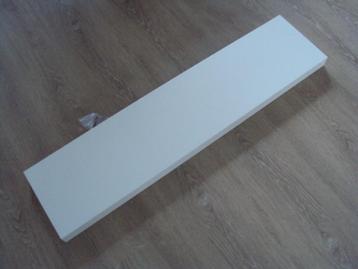 Zgan lange witte wandplank boekenplank 110 x 26 x 5 cm beschikbaar voor biedingen